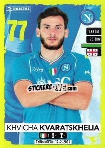 Sticker Khvicha Kvaratskhelia - Calciatori 2023-2024
 n. 373 - Panini