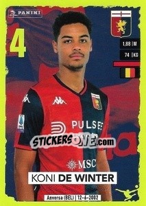 Cromo Koni De Winter - Calciatori 2023-2024
 - Panini