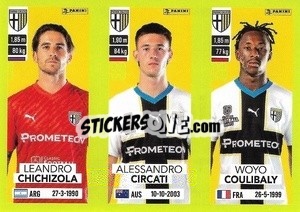 Cromo Leandro Chichizola / Alessandro Circati / Woyo Coulibaly - Calciatori 2023-2024
 - Panini