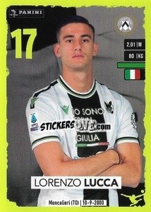 Cromo Lorenzo Lucca - Calciatori 2023-2024
 - Panini