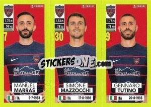 Cromo Manuel Marras / Simone Mazzocchi / Gennaro Tutino - Calciatori 2023-2024
 - Panini