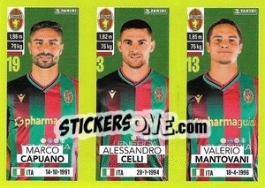 Sticker Marco Capuano / Alessandro Celli / Valerio Mantovani - Calciatori 2023-2024
 - Panini