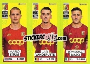 Sticker Mario Šitum / Jari Vandeputte / Tommaso Biasci - Calciatori 2023-2024
 - Panini