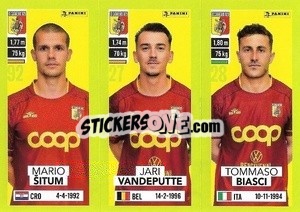 Cromo Mario Šitum / Jari Vandeputte / Tommaso Biasci - Calciatori 2023-2024
 - Panini