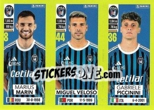 Cromo Marius Marin / Miguel Veloso / Gabriele Piccinini - Calciatori 2023-2024
 - Panini
