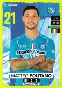 Sticker Matteo Politano - Calciatori 2023-2024
 n. 375 - Panini