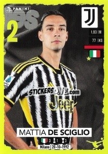 Sticker Mattia De Sciglio - Calciatori 2023-2024
 - Panini
