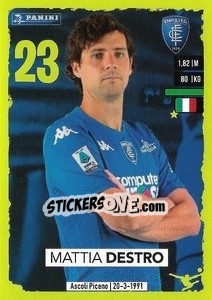 Sticker Mattia Destro - Calciatori 2023-2024
 n. 101 - Panini
