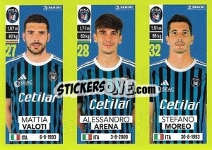 Sticker Mattia Valoti / Alessandro Arena / Stefano Moreo - Calciatori 2023-2024
 - Panini