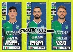Sticker Mattia Zennaro / Vittorio Parigini / Karlo Butić - Calciatori 2023-2024
 - Panini