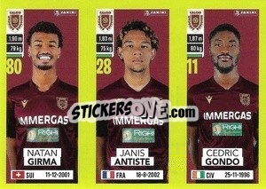 Sticker Natan Girma / Janis Antiste / Cedric Gondo - Calciatori 2023-2024
 - Panini
