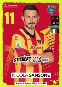 Cromo Nicola Sansone - Calciatori 2023-2024
 - Panini