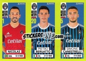 Figurina Nicolas / Pietro Beruatto / Simone Canestrelli - Calciatori 2023-2024
 - Panini