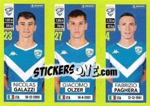 Sticker Nicolas Galazzi / Giacomo Olzer / Fabrizio Paghera - Calciatori 2023-2024
 - Panini