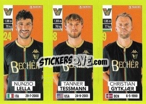 Sticker Nunzio Lella / Tanner Tessmann / Christian Lund Gytkjær - Calciatori 2023-2024
 n. 644 - Panini