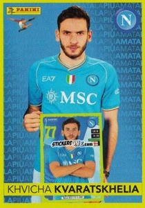 Sticker Khvicha Kvaratskhelia (Napoli) - Calciatori 2023-2024
 n. p15 - Panini