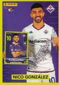 Sticker Nico Gonzalez (Fiorentina) - Calciatori 2023-2024
 n. P5 - Panini