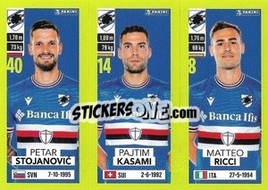 Sticker Petar Stojanović / Pajtim Kasami / Matteo Ricci - Calciatori 2023-2024
 - Panini
