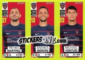 Figurina Pietro Martino / Andrea Meroni / Michael Venturi - Calciatori 2023-2024
 - Panini