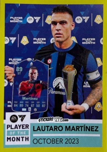 Cromo Lautaro Martínez (October 2023) - Calciatori 2023-2024
 n. PM2 - Panini