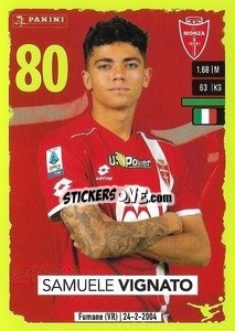 Sticker Samuele Vignato - Calciatori 2023-2024
 - Panini