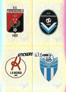 Figurina Scudetto - Fiorenzuola / Giana Erminio / LR Vicenza / Legnano Salus