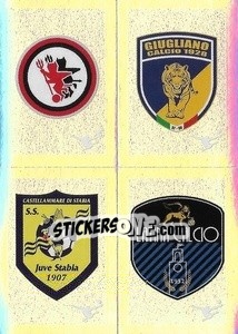 Figurina Scudetto - Foggia / Giugliano / Juve Stabia / Latina