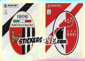 Sticker Scudetto Ascoli / Bari - Calciatori 2023-2024
 - Panini