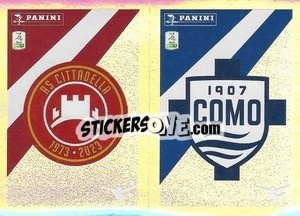 Figurina Scudetto Cittadella / Como - Calciatori 2023-2024
 - Panini