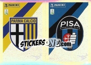 Sticker Scudetto Parma / Pisa