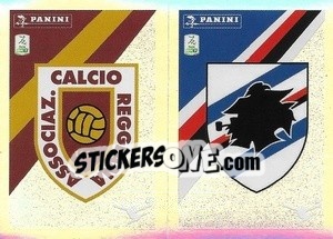 Figurina Scudetto Reggiana / Sampdoria