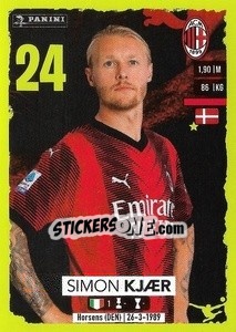 Sticker Simon Kjær - Calciatori 2023-2024
 n. 313 - Panini