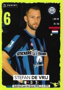 Sticker Stefan De Vrij - Calciatori 2023-2024
 n. 213 - Panini