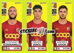 Figurina Stefano Scognamillo / Davide Veroli / Andrea Ghion - Calciatori 2023-2024
 - Panini