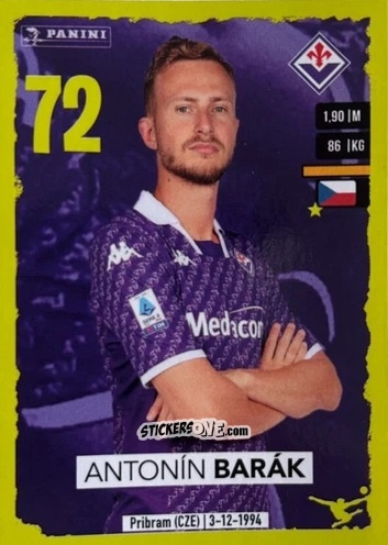 Sticker Antonín Barák (Upgrade) - Calciatori 2023-2024
 n. U10 - Panini