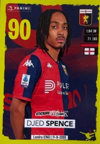 Sticker Djed Spence (Upgrade) - Calciatori 2023-2024
 n. U14 - Panini