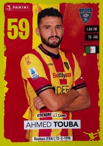 Cromo Ahmed Touba (Upgrade) - Calciatori 2023-2024
 n. U23 - Panini