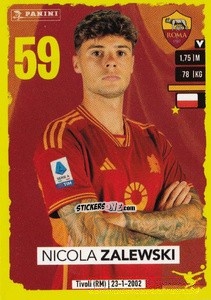 Sticker Nicola Zalewski (Upgrade) - Calciatori 2023-2024
 n. U32 - Panini