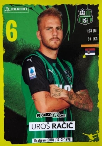 Cromo Uroš Račić (Upgrade) - Calciatori 2023-2024
 n. U35 - Panini