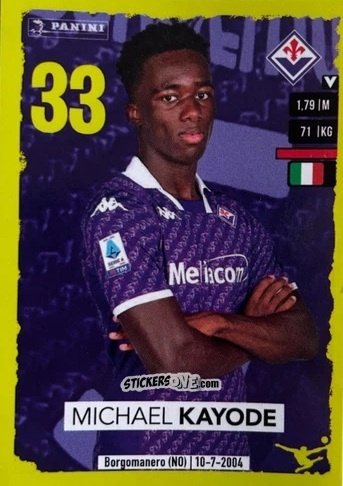 Figurina Michael Kayode (Upgrade) - Calciatori 2023-2024
 n. U9 - Panini