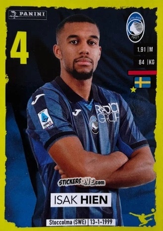 Sticker Isak Hien (Atalanta) - Calciatori 2023-2024
 n. U41 - Panini