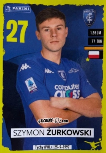 Figurina Szymon Żurkowski (Empoli) - Calciatori 2023-2024
 n. U46 - Panini