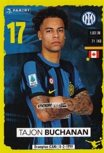 Sticker Tajon Buchanan (Inter) - Calciatori 2023-2024
 n. U58 - Panini