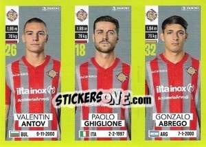 Cromo Valentin Antov / Paolo Ghiglione / Gonzalo Abrego - Calciatori 2023-2024
 - Panini