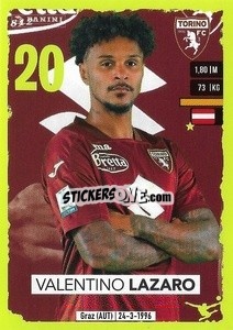 Sticker Valentino Lazaro - Calciatori 2023-2024
 - Panini