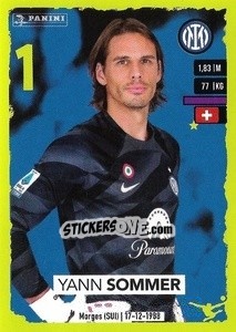 Sticker Yann Sommer - Calciatori 2023-2024
 n. 207 - Panini