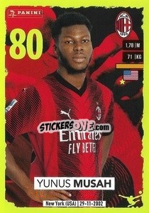 Sticker Yunus Musah - Calciatori 2023-2024
 n. 321 - Panini