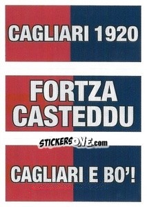 Sticker Cagliari 1920 / Forza Casteddu / Cagliari e Bo'!