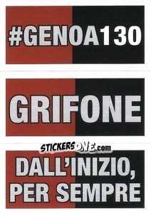 Sticker #Genoa130 / Grifone / Dall'inizio, per sempre