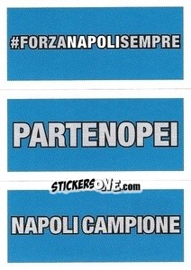 Sticker #ForzaNapoliSempre / Partenopei / Napoli Campione